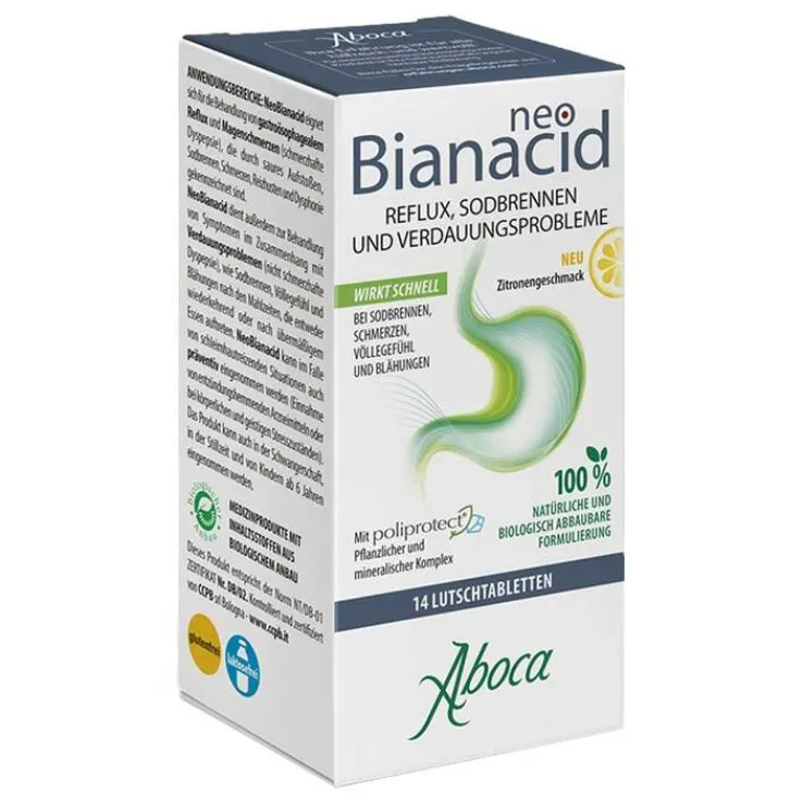 Neo Bianacid Lutschtabletten Zitronengeschmack, 14 St