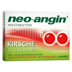 Neo Angin neo-angin Halstabletten Kirsche zuckerfrei, 12 St