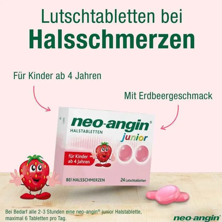 New Neo Angin neo-angin® junior Halstabletten, 24 St