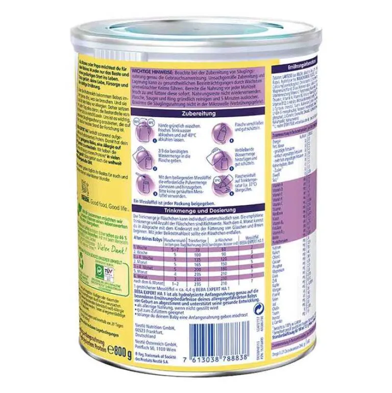 Hot Nestle Beba Expert HA 1 Pulver, 800 g