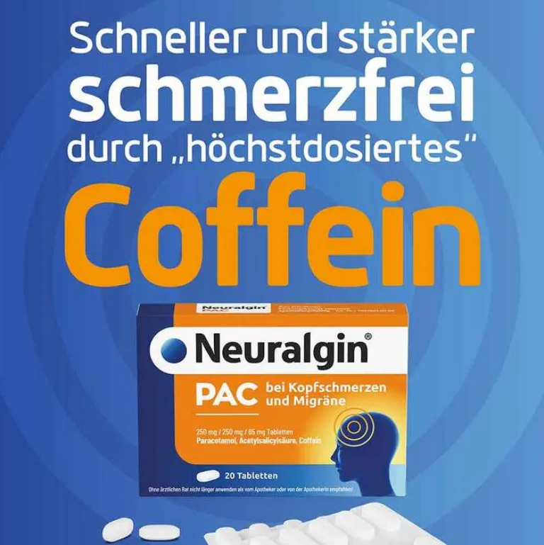Discount ® PAC bei Kopfschmerzen und Migräne Tabletten , 20 St Paracetamol|Migräne Tabletten
