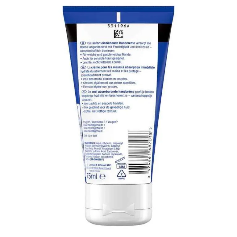 Best Neutrogena norwegische Formel sofort einziehende Handcreme, 75 ml