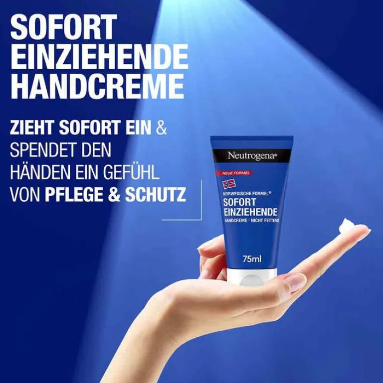 Best Neutrogena norwegische Formel sofort einziehende Handcreme, 75 ml
