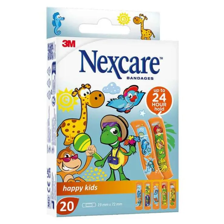 Nexcare Happy Kids 19x72 mm Pflasterstrips, 20 St