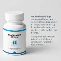 Niacinamid B3 500 mg Kapseln, 100 St