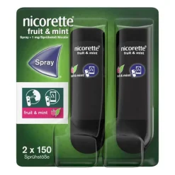 Nicorette Fruit & Mint Spray 1 mg / Sprühstoß Nfc, 2 St