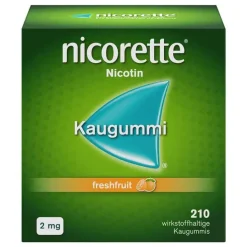 nicorette Kaugummi freshfruit, 2 mg Nikotin, 210 St