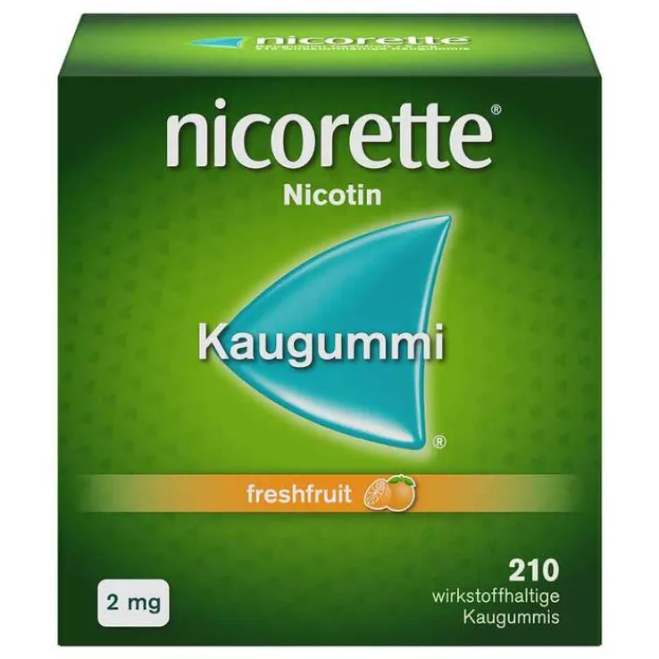 nicorette Kaugummi freshfruit, 2 mg Nikotin, 210 St