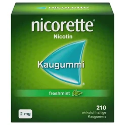 Outlet Nicorette Kaugummi freshmint, 2 mg Nikotin, 210 St