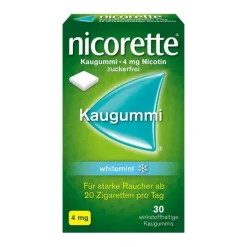 Hot Nicorette Kaugummi whitemint, 4 mg Nikotin, 30 St