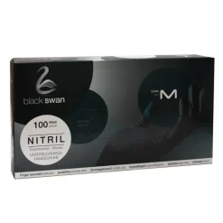 Best Nitril Handschuhe puderfrei Größe M schwarz, 100 St Einmalhandschuhe