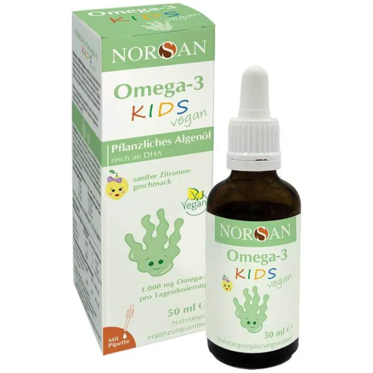 Hot Omega-3 Kids flüssig vegan, 50 ml Omega 3 Kapseln