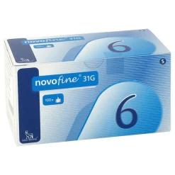 Novofine 6 Kanülen 0,25x6 mm 31 G, 100 St