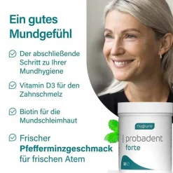 Best Nupure probadent forte 3 Bakterien Kulturen 5 Mrd. KBE Lutschtabletten, 30 St