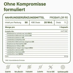 New probaflor Mikrobiotika magensaftresistent Kapseln, 90 St Bakterienkulturen