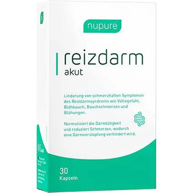Best Nupure reizdarm akut b.Blähungen Bauchschmerz Kapseln , 30 St