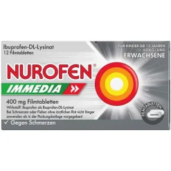 New ® Immedia 400 mg Filmtabletten, 12 St Zahnschmerztabletten|Regelschmerzen Tabletten