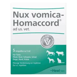 Clearance Heel Nux vomica Homaccord Ampullen vet. (für Tiere), 5 St