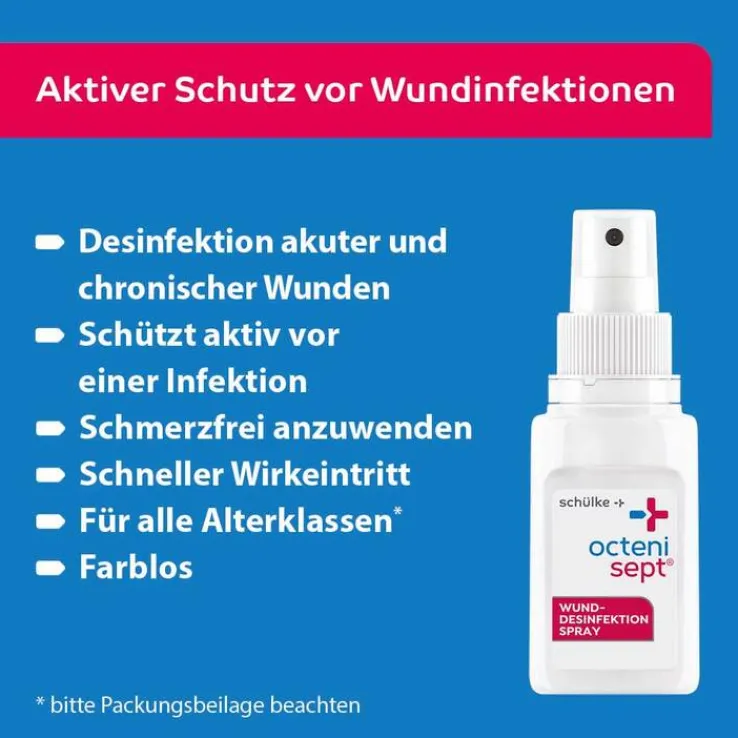 octenisept Wund-Desinfektion Spray mit Sprühpumpe, 50 ml