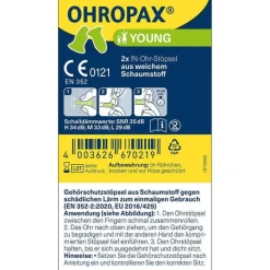 Sale Ohropax Young Schaumstoff In-Ohr Stöpsel, 2 St