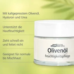 Discount Medipharma Cosmetics Olivenöl Feuchtigkeitspflege Creme, 50 ml