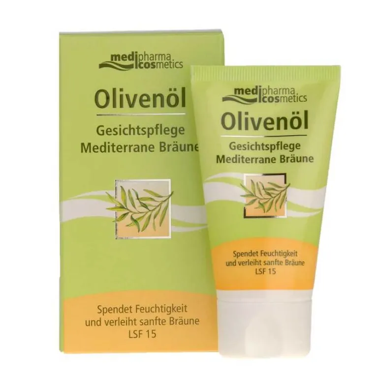 Outlet Medipharma Cosmetics Olivenöl Gesichtspflege Creme mediterrane Bräune, 50 ml