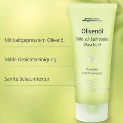 Best Olivenöl mild schäumendes Waschgel, 100 ml Duschen & Waschen