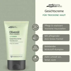Best Medipharma Cosmetics Olivenöl Per Uomo Gesichtscreme, 50 ml