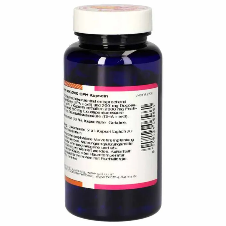 Online Omega 3 1000 mg 400 / 200 GPH Kapseln, 60 St Omega 3 Kapseln|Augenvitamine