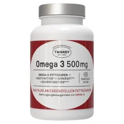 Hot Twardy Omega-3 500 mg Algenöl vegan Kapseln, 60 St