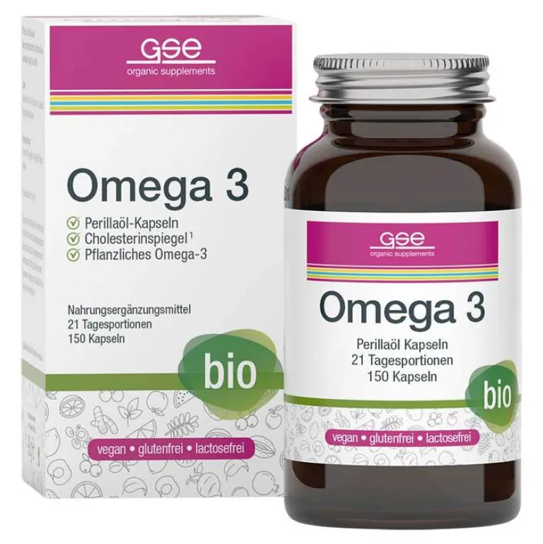 Discount GSE Omega 3 Perillaöl biologische Kapseln, 150 St