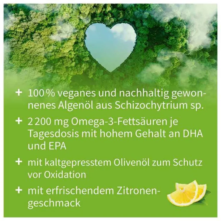 Best Natugena Omega-3 Vegan 2200mg mit 1351 DHA 672 EPA Algenöl Öl, 100 ml