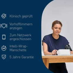 Hot Omron M4 Connect Afib Oberarm Blutdruckmessgerät, 1 St