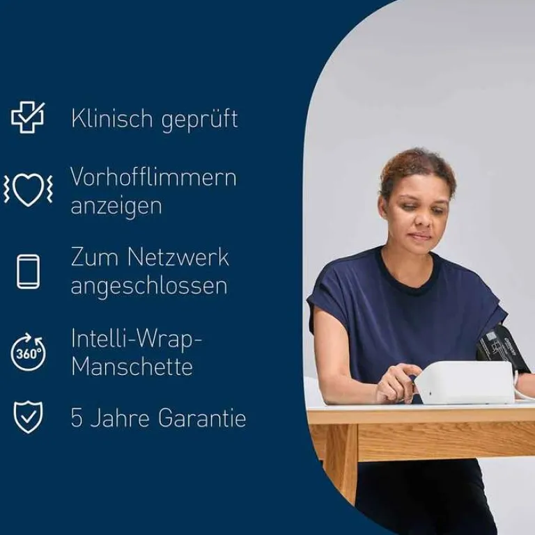 Hot Omron M4 Connect Afib Oberarm Blutdruckmessgerät, 1 St