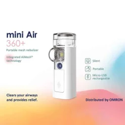 Discount mini Air 360 + Mesh Nebulizer tragbar, 1 St Inhaliergeräte