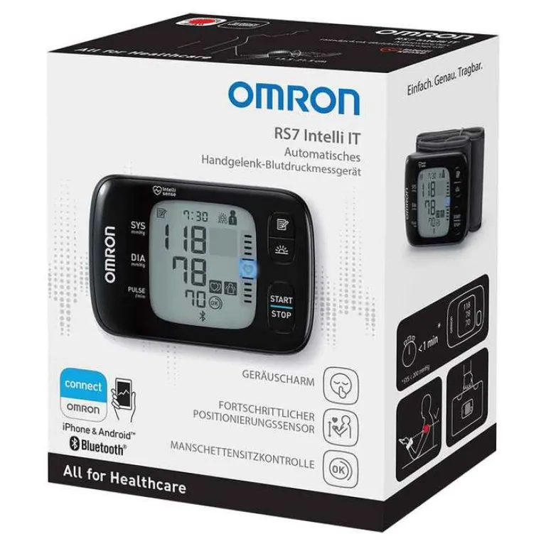 New Omron RS7 Intelli IT Handgelenk Blutdruckmessgerät, 1 St