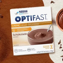 Optifast Creme Schokolade Pulver, 8X55 g