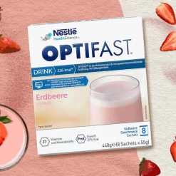 Online Optifast home Drink Erdbeere Pulver, 8X55 g