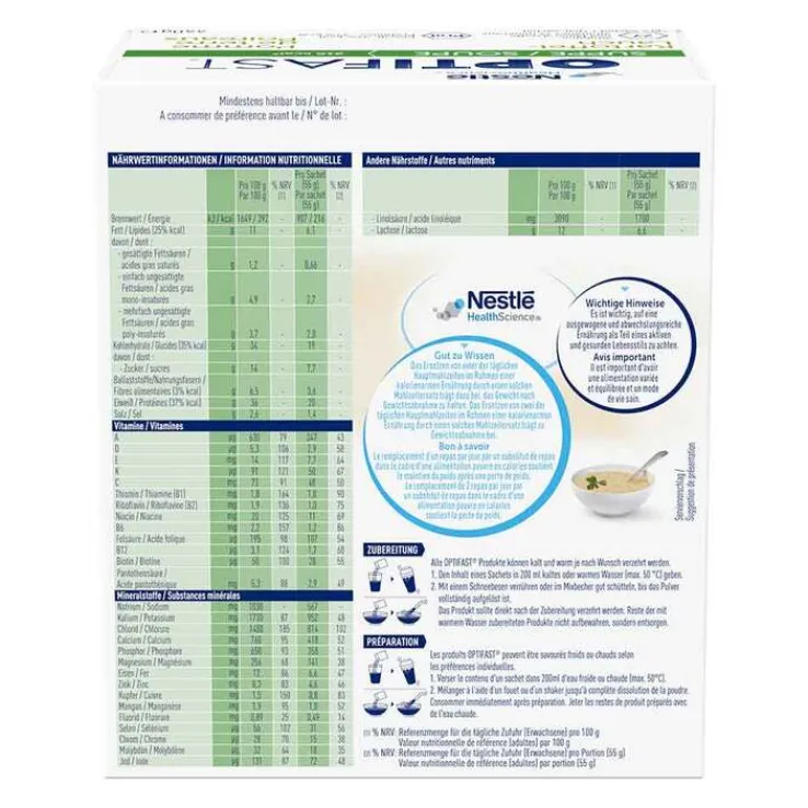 Optifast home Suppe Kartoffel-Lauch Pulver, 8X55 g