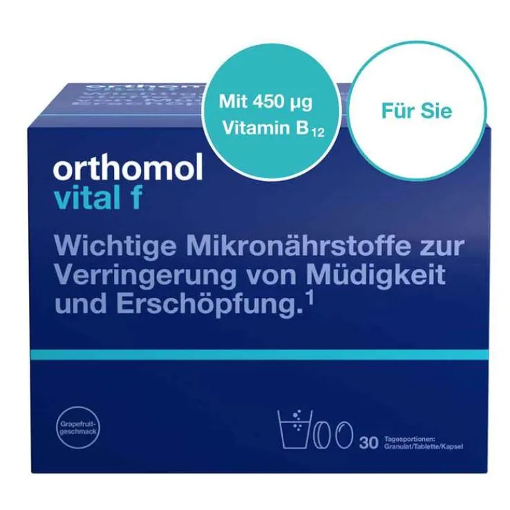 Orthomol Vital F Grapefruit Granulat / Kapseln, 30 St