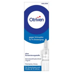 Otriven gegen Schnupfen 0,1 % Nasenspray (Dosierspray) ohne Konservierungsstoffe, 10 ml