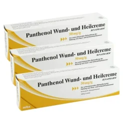 New Wund- und Heilcreme Jenapharm, 3x100 g Wund- & Heilsalbe|Panthenol