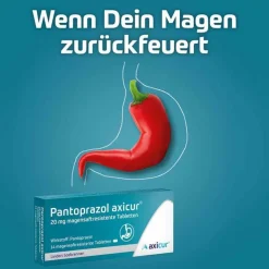 Pantoprazol axicur® 20 mg Tabletten , 14 St