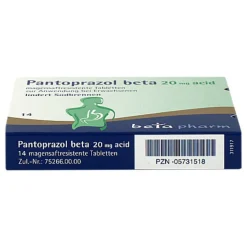 Online Beta Pantoprazol 20 mg acid magensaftresistent Tabletten, 14 St