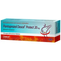 Pantoprazol Dexcel Protect 20 mg magensaftresistent Tabletten, 14 St
