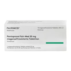 New Fairmed Pantoprazol Eris 20 mg magensaftresistent Tabletten, 14 St