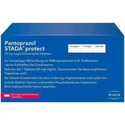 Pantoprazol STADA protect 20 mg magensaftresistent Tabletten, 14 St