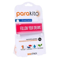 Para Kito Mückenschutz Armband Erwachsene fuchsia, 1 St