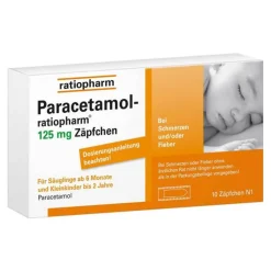 Paracetamol ratiopharm 125 mg Sgl.-Suppositorien, 10 St
