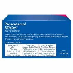 Outlet Stada Paracetamol ® 250 mg Zäpfchen, 10 St